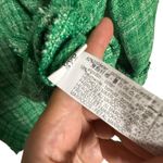 ZARA  Green Woven Plaid Tweed Button Front Shacket Overshirt Size XS Photo 7