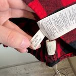 Madewell ✨ Women’s Red Black Buffalo Plaid Collared Long Sleeve Shirt Medium Photo 7