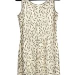 Scala Vintage Silk Cream Embellished Glass Beaded Sleeveless Mini Dress MEDIUM Photo 2