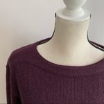 Loft  Classic Purple Boatneck Ribbed Sweater size XS New Photo 3