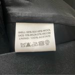 Reiss  Aloe Black Lace Panel Sweetheart Neckline Silk Dress 4 Photo 11