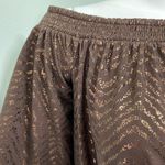 White House | Black Market  off the shoulder brown & gold top NEW Photo 4