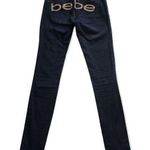 Bebe 🔃 Logo Blue Denim Skinny Jeans Photo 0