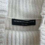 Generation Love  Suri Wool Blend Funnel Neck Sweater Pearl Button Detail Photo 3