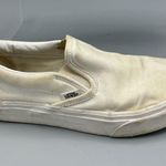 Vans White Distressed Grunge Slip-on Shoes US Unisex Canvas Sneakers 508731 Photo 10