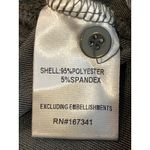 Hello Molly Hello‎ Molly Size 8 Grayish Blue Shimmer Button Front Collared Shirt Photo 5