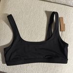 SKIMS NWT  Signature Swim Top Onyx size L Photo 4