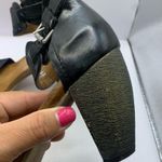 Miz Mooz  Verona Collection Open-Toe Black Leather Chunky Heel Sandals Sz 40 US 9 Photo 9