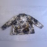 Onque Casul Hoodie Womens Bust 27” Animal Print Zip Up Hooded Jacket Size 3X Brown Photo 1