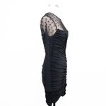Halston. Hilary Dress in Jersey Mesh. Black Size 2 Photo 4
