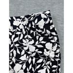 Ralph Lauren Lauren‎  Floral Print Capri Pants Womens 18W Black White Stretch Photo 2