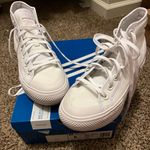 Adidas White High Top Shoes Photo 0