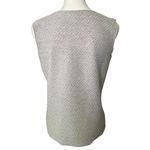 Armani Collezioni Armani Sleeveless V-Neck Tank Top in Light Gray, size 10 Photo 2
