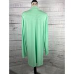 Zenana  Cardigan Womens 2X Mint Green Open Front Pockets Jersey Knit Stretch Photo 4