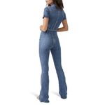 We The Free  Jade Flare Denim Jean Jumpsuit Size Large Boho Chic Photo 2