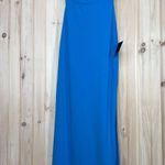 Lulus NWT  Glamorous Dedication Blue Sleeveless Column Maxi Dress Wedding Sz XXS Photo 0