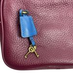 J.Crew Signet Pebble Leather Crossbody Camera Bag Burgundy Red Photo 6