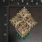 Vintage 1960’s Sarah Coventry Temple Lites Hinged Articulated Brooch Photo 4
