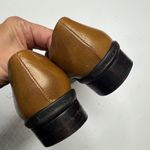 Stuart Weitzman Tan Leather Loafers Block Heel Shoes S-446 Sz 7.5 Photo 5