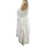 Who What Wear NWOT Fit And Flare Dress All White Lace-Up Bodice Size XS Extra Sm Photo 1