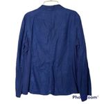 Eileen Fisher ✨ Blue Irish Linen Light Jacket Blazer✨ Photo 3