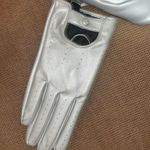 Urban Outfitters Silver  Faux Leather Moto Glove Sleek gloves Photo 4