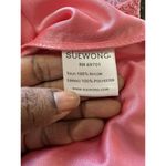 Sue Wong Cocktail Dress Sz 12 Lace Pink Floral Geometric Glam Shimmering FLAW Photo 10