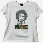 Zion Rootswear Vintage Y2K  Bob Marley & The Wailers Babydoll T-Shirt White L‎ Photo 0