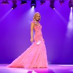 Ashley Lauren  Couture Elegant Pink Lace Prom Dress Photo 2