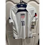Nike 2022 World Cup USA #11 Brenden Aaronson White Home Jersey (Men Size Medium) Photo 2