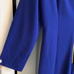Andrew Marc Deep Blue Long Sleeve Tie-Front Dress Size 8 Photo 5