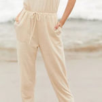 Free People Beach Pale Pink Jumpsuit Size L Photo 0