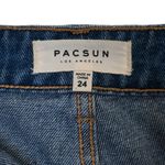 PacSun Womens 24 Denim Exposed Zipper Jean Denim Mini Skirt Photo 7