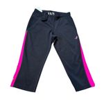 New Balance Womens Medium Black & Pink Capri Leggings Medium Photo 0