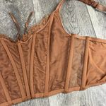 Victoria's Secret VS Bronze Lace Bustier Bra Photo 11