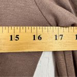 Lulus Brown V Neck Long Sleeve Bodysuit Womens M Casual Blouse Puff Sleeve Top Tan Size M Photo 4