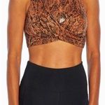 Zobha Sports Bra & Shine copper Snake Print High Waist legging size medium Photo 0