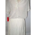 NWT New Josie by Natori Small S White Womens Cover up Dress Mesh Back Tie Soft Photo 1