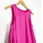 Anthropologie  Maeve Marlene Tiered Maxi Dress Medium Pink Oversized Sleeveless Photo 6