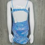 M by MNK nwt color shifting sequin dress eras tour style dress roughing lg y2k Blue Photo 4