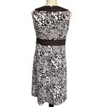 Ann Taylor  LOFT Women's Floral Sheath Dress Brown White Size 6 Sleeveless Photo 1