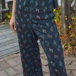 Marine layer Kiley Floral Pants - Black India Floral Print Photo 1