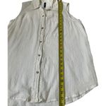 Falls Creek  Women Size Small Button Up Shirt Collared Sleeveless Summer | 15-187 Photo 5