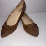 Coach & Four Flats Faux Suede Old Money Minimalist Low Heel Pointed Shoes 7.5 Brown Photo 8