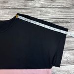 SheIn  Curve Women's Casual T Tee Shirt Colorblock Black White Baby Pink 1XL Lace Photo 8