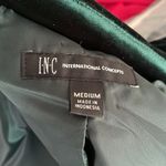Inc international Stunning  Concepts Velour Green Button Jacket Blazer Photo 7