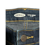 Old Navy  Jeans Women's Size 0 Mid-Rise Super Skinny Dark Blue Denim Pants NEW Photo 5