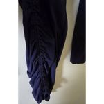 Sundry Anthropologie Navy Long sleeve Ruched Side Tie Dress Size 3 Large Photo 1