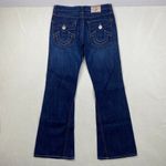True Religion Joey Big T Flair Back Button Flap Low Rise Dark Wash Jeans Size 29 Photo 6