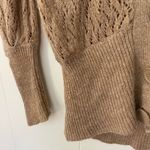 MNG Suit Open Knit Cardigan Sweater Deep V Photo 5